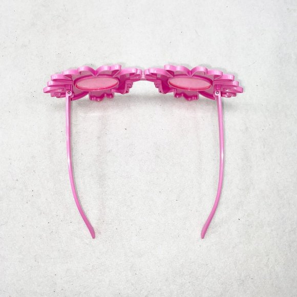 Pink Flower Power Selfie Festival Glasses - Picture 10 of 10
